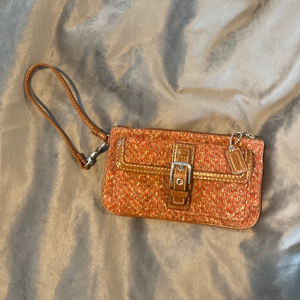 Coach Woven Wristlet